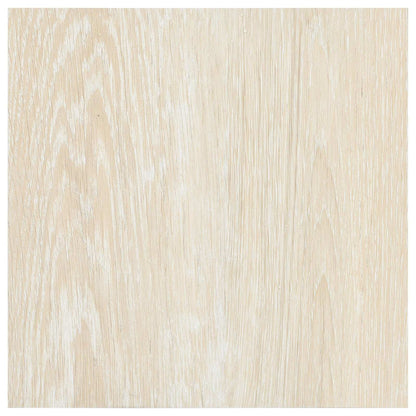 vidaXL Flooring Planks 5.11 m² 55 pcs PVC White and Beige