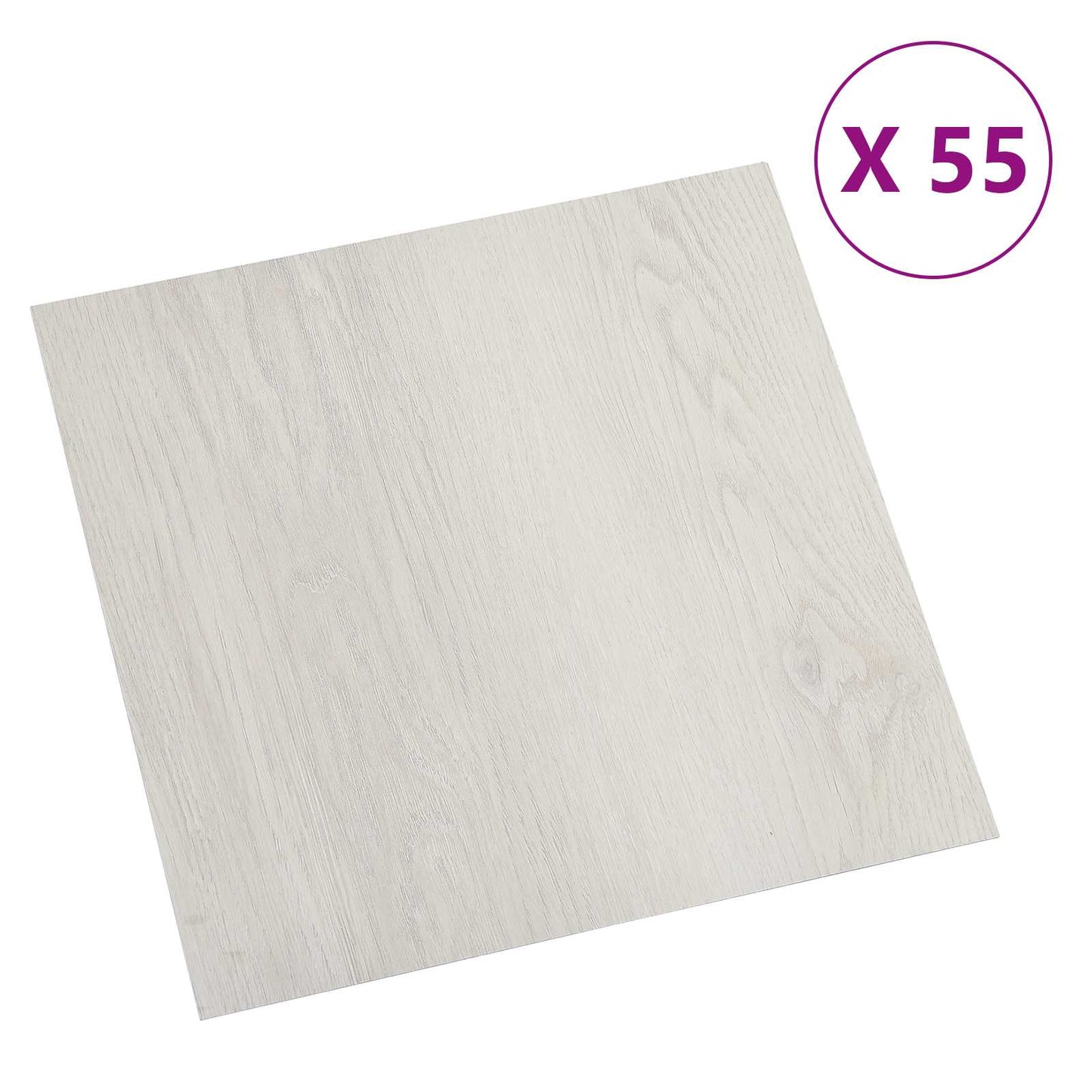 vidaXL Flooring Planks 5.11 m² 55 pcs PVC Light Beige