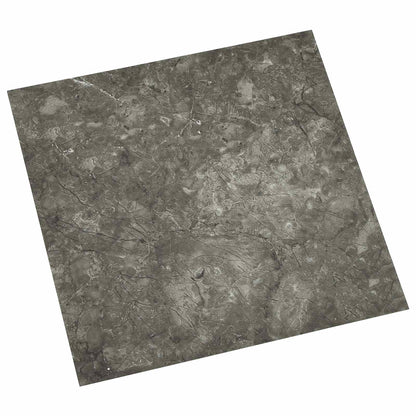 vidaXL Flooring Planks 5.11 m² 55 pcs PVC Gray and White