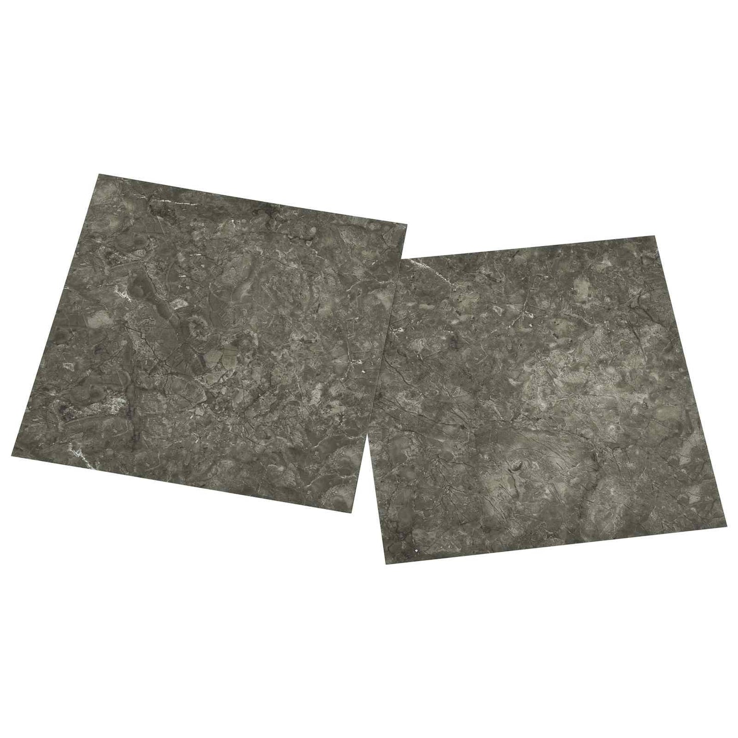 vidaXL Flooring Planks 5.11 m² 55 pcs PVC Gray and White