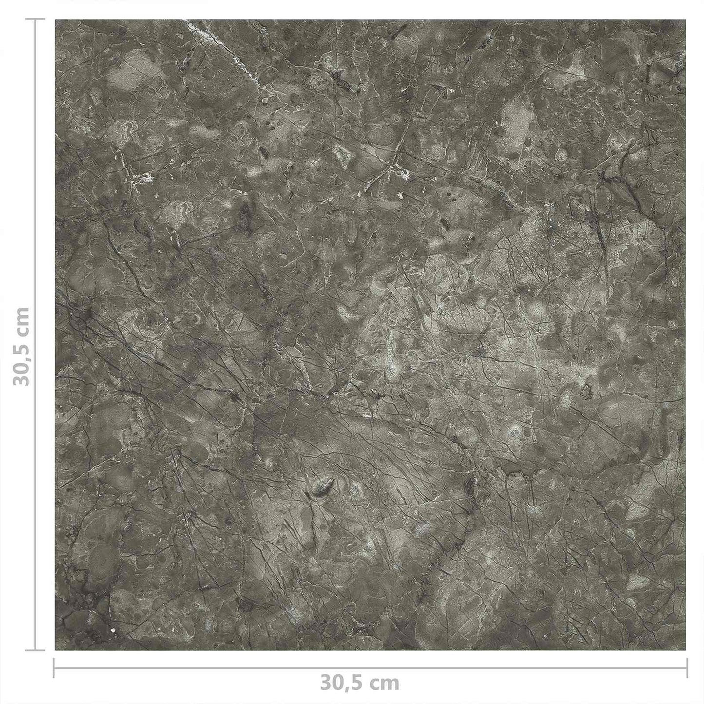 vidaXL Flooring Planks 5.11 m² 55 pcs PVC Gray and White