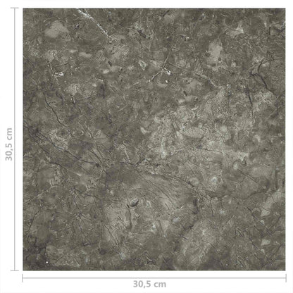 vidaXL Flooring Planks 5.11 m² 55 pcs PVC Gray and White
