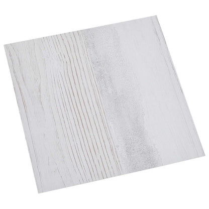 vidaXL Flooring Planks 5.11 m² 55 pcs PVC White and Light Grey