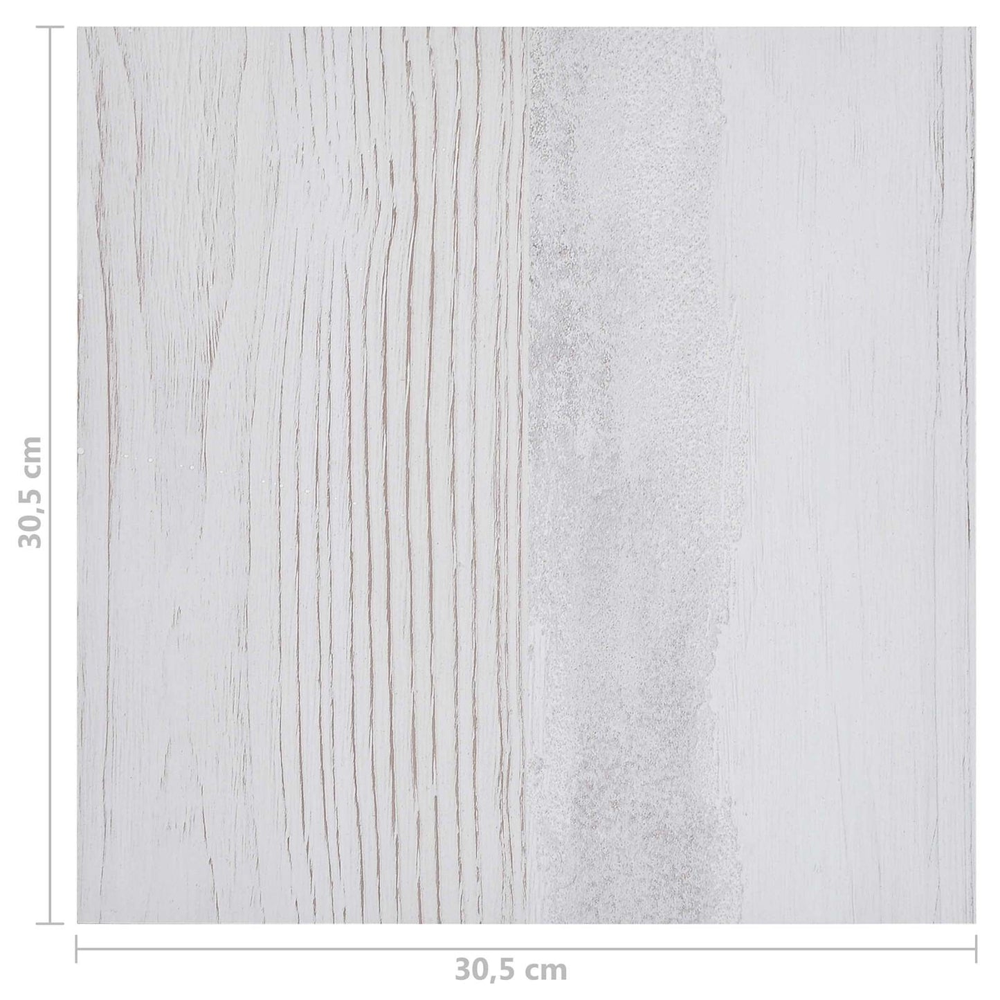 vidaXL Flooring Planks 5.11 m² 55 pcs PVC White and Light Grey