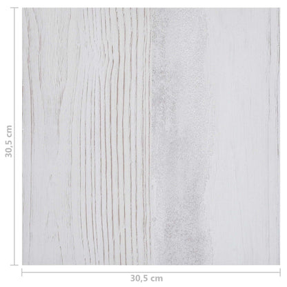 vidaXL Flooring Planks 5.11 m² 55 pcs PVC White and Light Grey