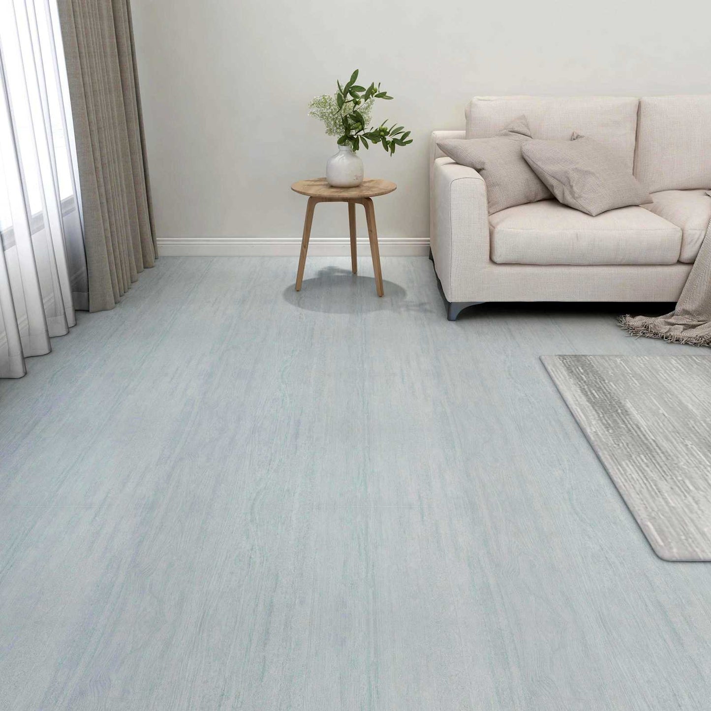 vidaXL Flooring Planks 55 pcs Green 5.11 m² PVC