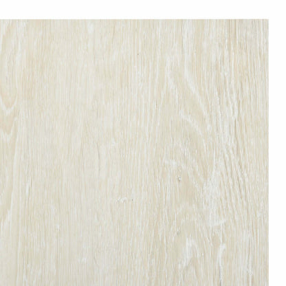 vidaXL Flooring Planks 5.11 m² 55 pcs PVC Cream White