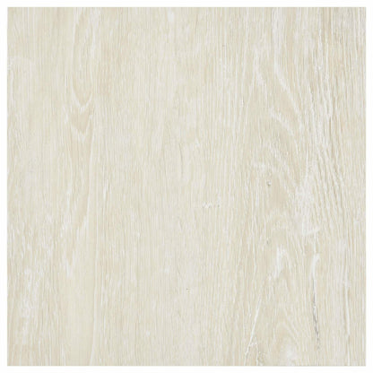 vidaXL Flooring Planks 5.11 m² 55 pcs PVC Cream White