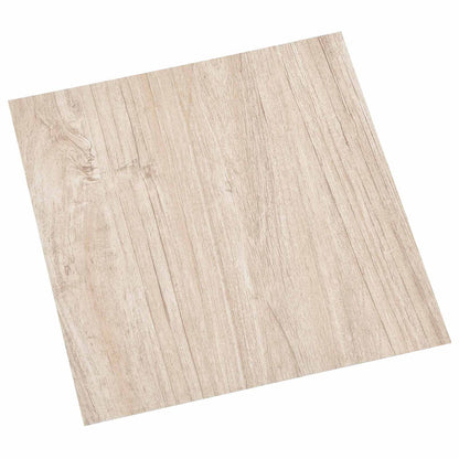 vidaXL Flooring Planks 5.11 m² 55 pcs PVC White and Wood Color