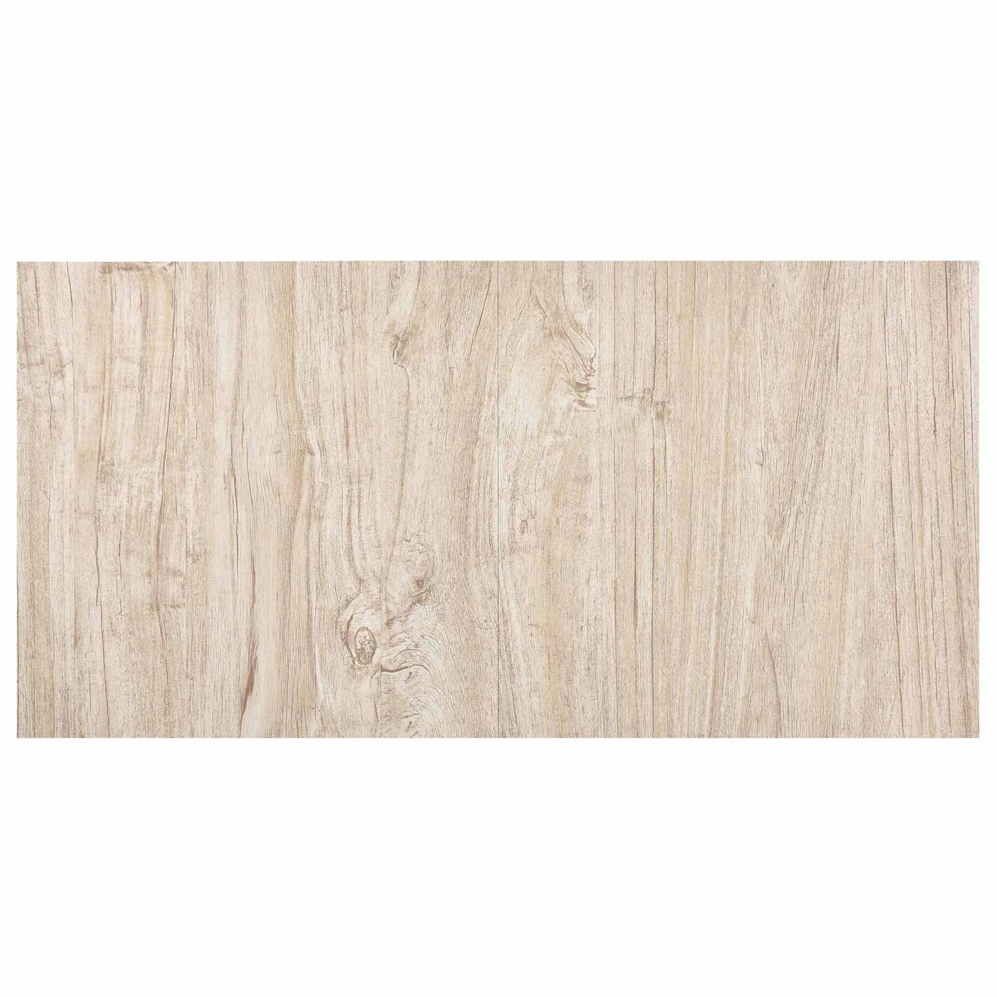 vidaXL Flooring Planks 5.11 m² 55 pcs PVC White and Wood Color