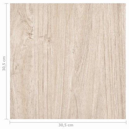 vidaXL Flooring Planks 5.11 m² 55 pcs PVC White and Wood Color