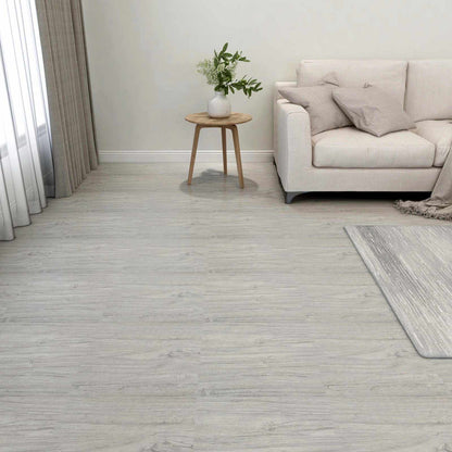 vidaXL Flooring Planks 5.11 m² 55 pcs PVC Grey and Wood
