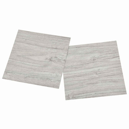 vidaXL Flooring Planks 5.11 m² 55 pcs PVC Grey and Wood
