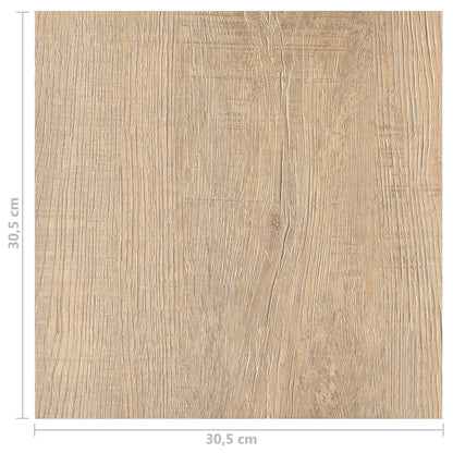vidaXL Flooring Planks 5.11 m² 55 pcs PVC Light Grey and Dark Brown