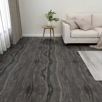 vidaXL Flooring Planks 55 pcs Dark Grey 5.11 m² PVC