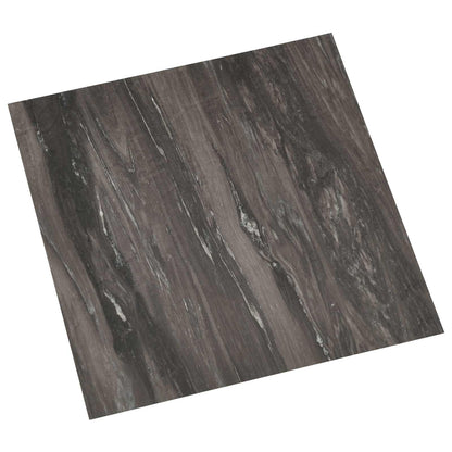 vidaXL Flooring Planks 55 pcs Dark Grey 5.11 m² PVC