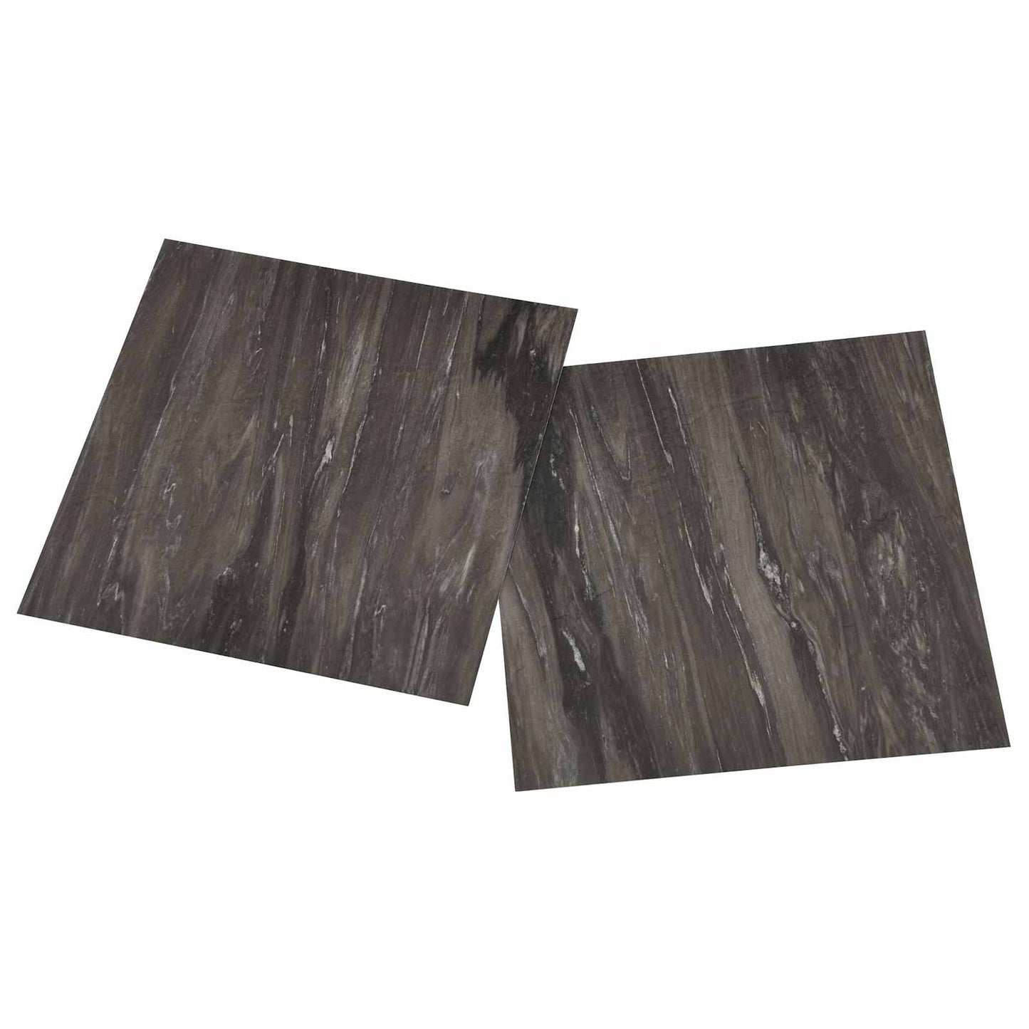 vidaXL Flooring Planks 55 pcs Dark Grey 5.11 m² PVC