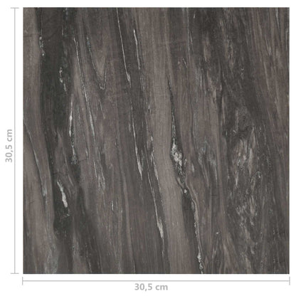 vidaXL Flooring Planks 55 pcs Dark Grey 5.11 m² PVC