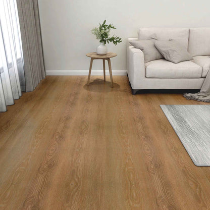 vidaXL Flooring Planks 55 pcs Brown 5.11 m² PVC