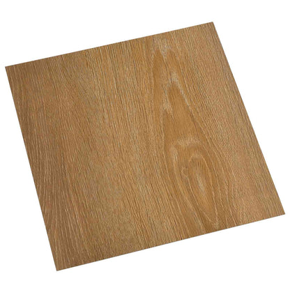 vidaXL Flooring Planks 55 pcs Brown 5.11 m² PVC