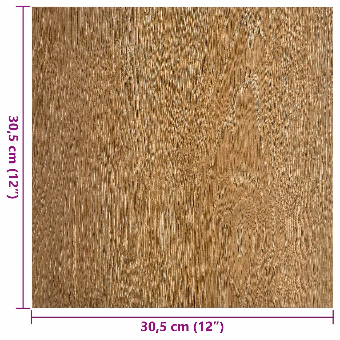 vidaXL Flooring Planks 55 pcs Brown 5.11 m² PVC