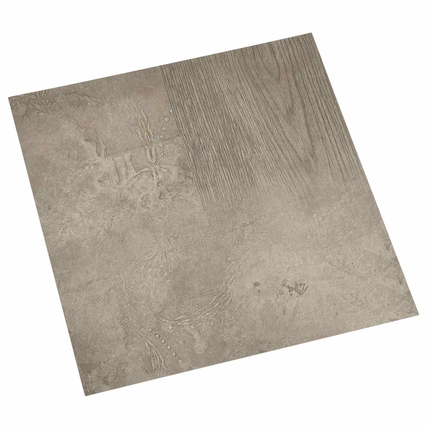 vidaXL Flooring Planks 5.11 m² 55 pcs PVC Dark Brown and Gray