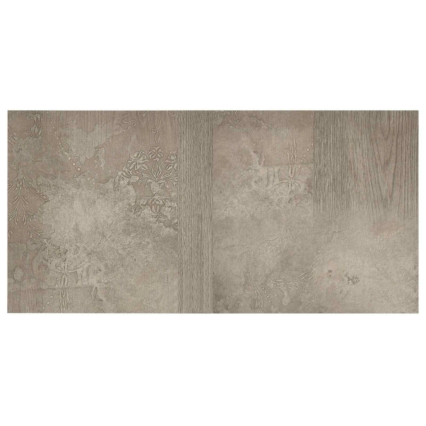 vidaXL Flooring Planks 5.11 m² 55 pcs PVC Dark Brown and Gray