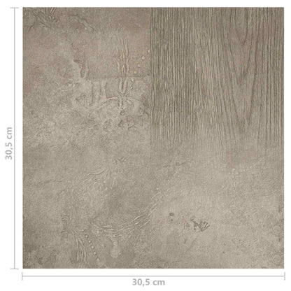 vidaXL Flooring Planks 5.11 m² 55 pcs PVC Dark Brown and Gray