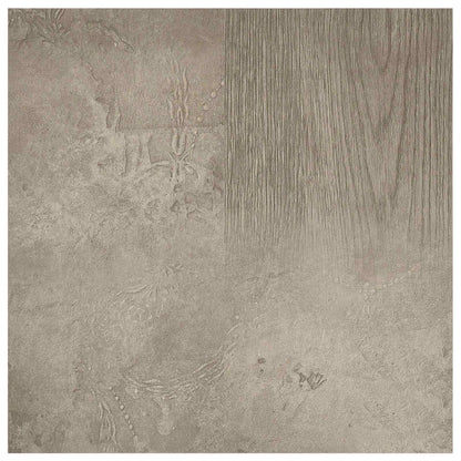 vidaXL Flooring Planks 5.11 m² 55 pcs PVC Dark Brown and Gray