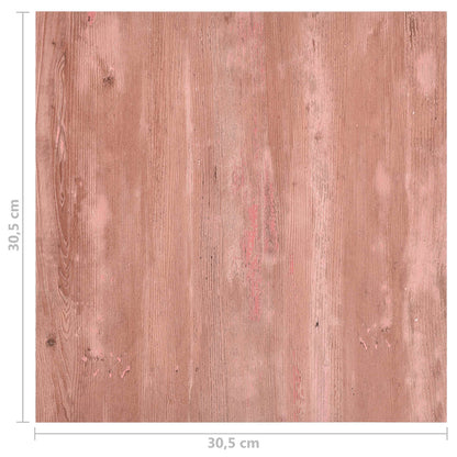 vidaXL Flooring Planks 55 pcs Red 5.11 m² PVC