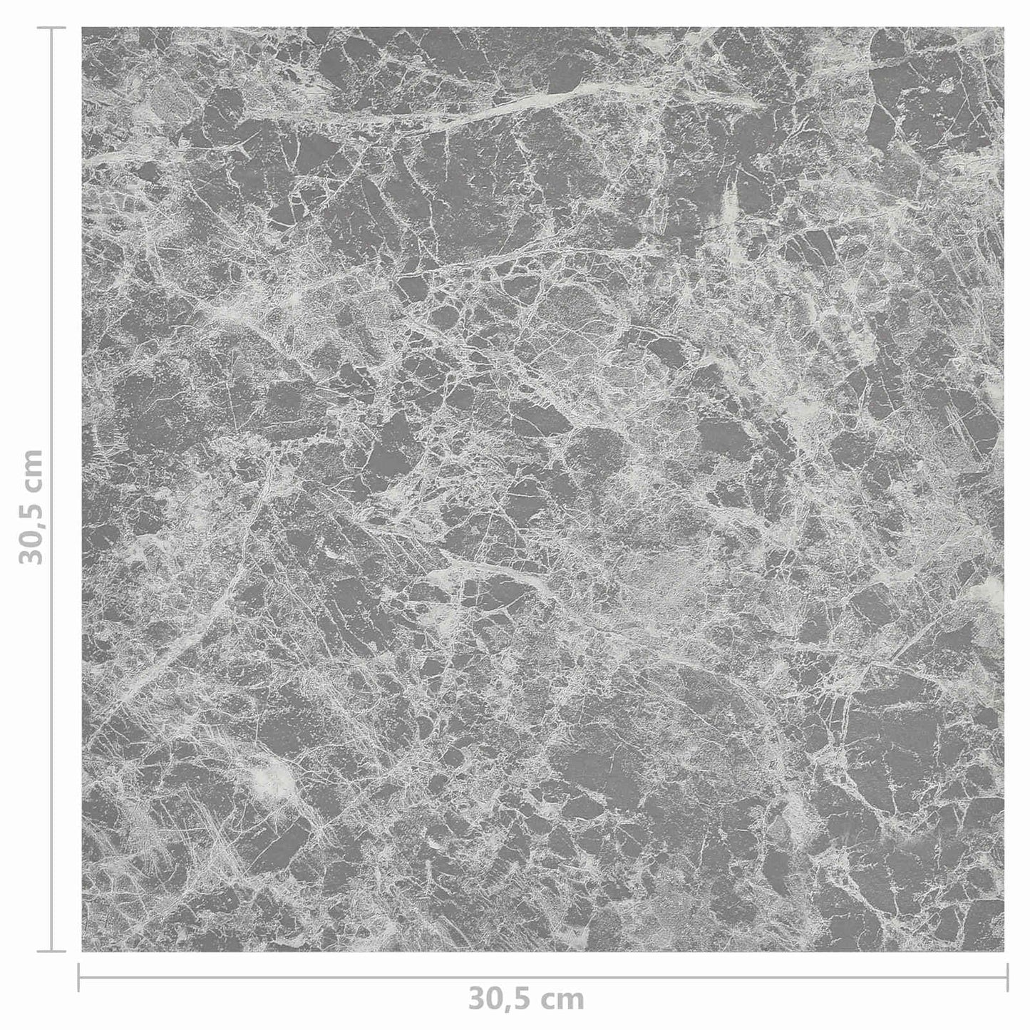 vidaXL Flooring Planks 5.11 m² 55 pcs PVC Grey