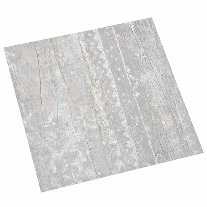 vidaXL Flooring Planks 5.11 m² 55 pcs PVC Light Grey and White