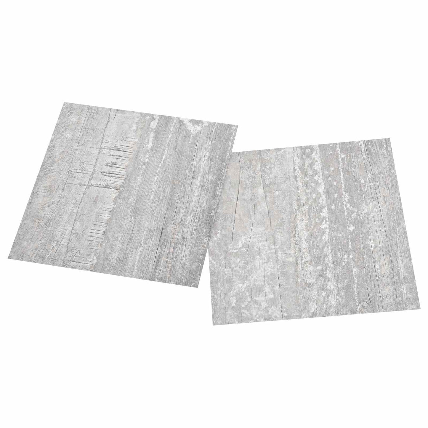 vidaXL Flooring Planks 5.11 m² 55 pcs PVC Light Grey and White