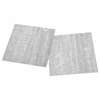 vidaXL Flooring Planks 5.11 m² 55 pcs PVC Light Grey and White