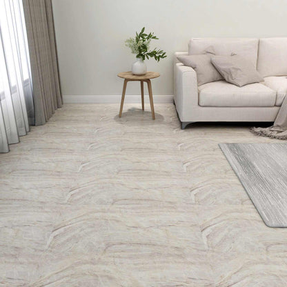 vidaXL Flooring Planks 5.11 m² 55 pcs PVC Brown and Beige