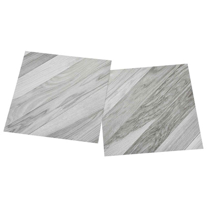 vidaXL Flooring Planks 55 pcs Grey 5.11 m² PVC