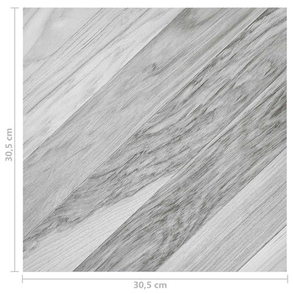 vidaXL Flooring Planks 55 pcs Grey 5.11 m² PVC