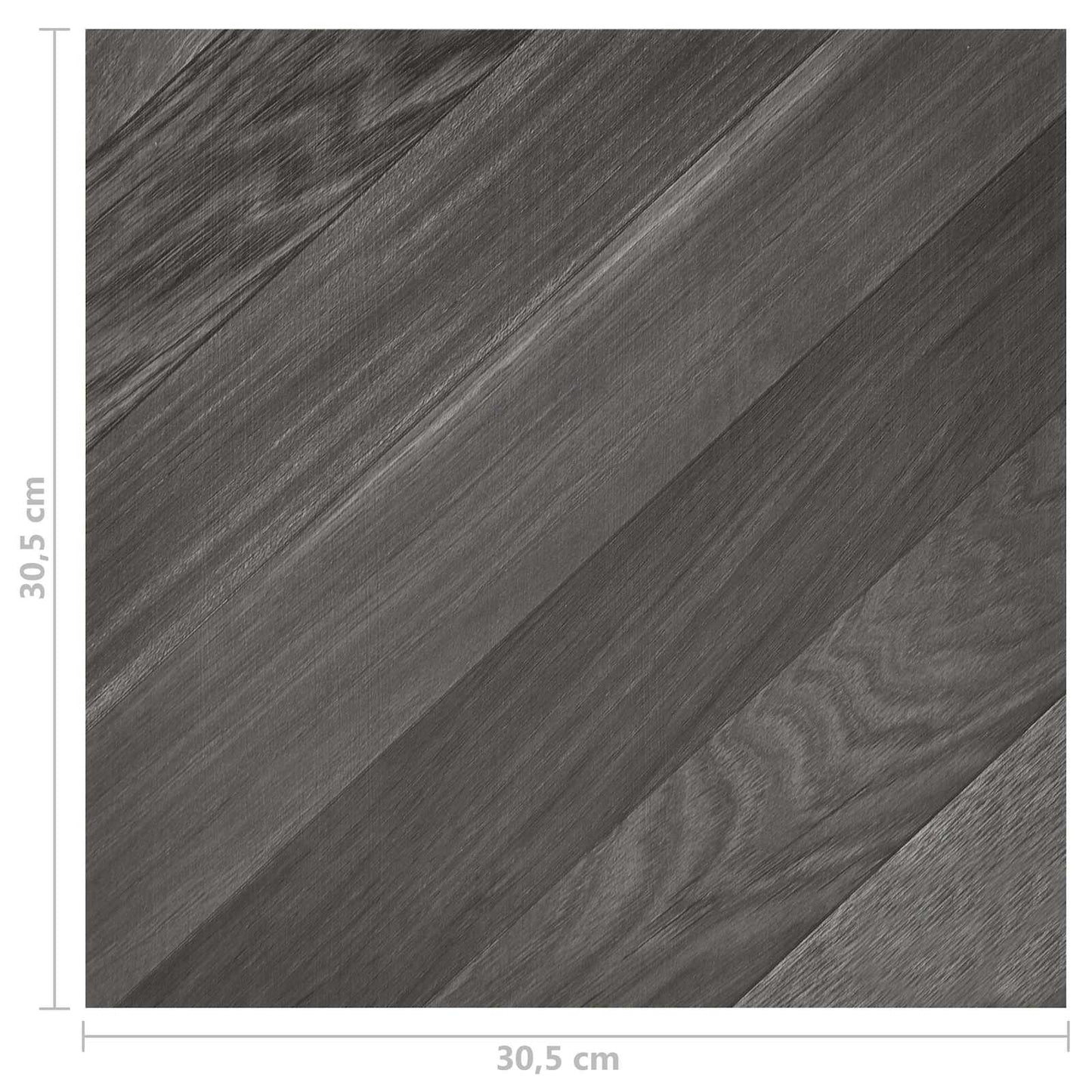 vidaXL Flooring Planks 55 pcs Grey 5.11 m² PVC