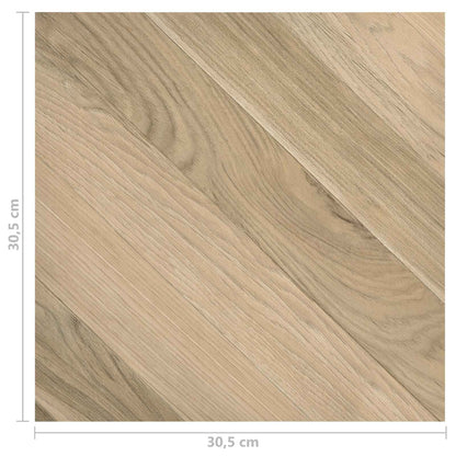 vidaXL Flooring Planks 55 pcs Brown 5.11 m² PVC
