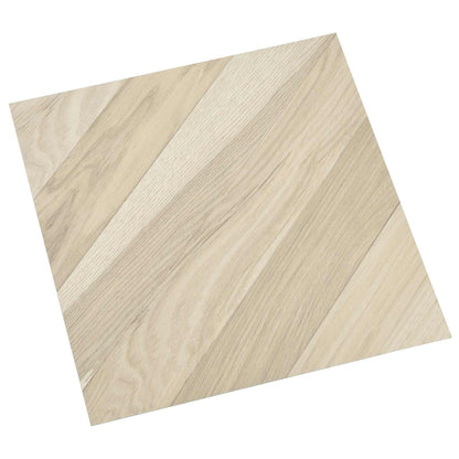 vidaXL Flooring Planks 55 pcs Beige 5.11 m² PVC