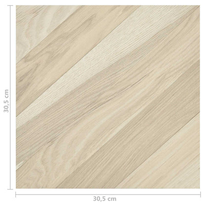 vidaXL Flooring Planks 55 pcs Beige 5.11 m² PVC