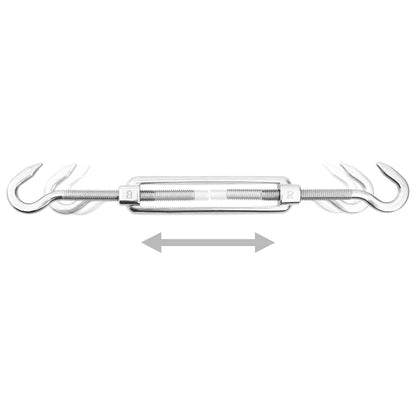 310245 vidaXL 12 Piece Sunshade Sail Accessory Set Stainless Steel