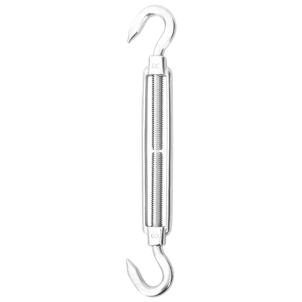 310246 vidaXL 9 Piece Sunshade Sail Accessory Set Stainless Steel