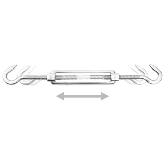 vidaXL 6 Piece Sunshade Sail Mounting Kit Stainless Steel