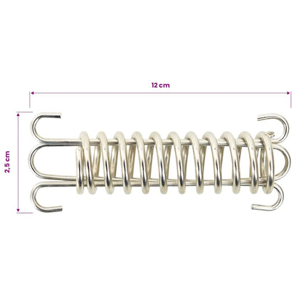 vidaXL Spring Locks for Sunshade Sail 5 pcs Stainless Steel