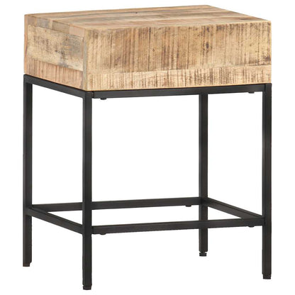 320938 vidaXL Side Table 40x30x50 cm Solid Rough Mango Wood