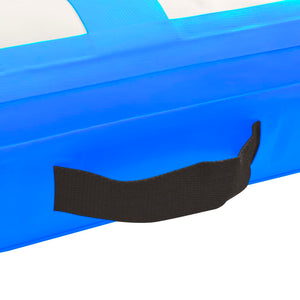 vidaXL Inflatable Gymnastics Mat with Pump 700x100x15 cm PVC Blue
