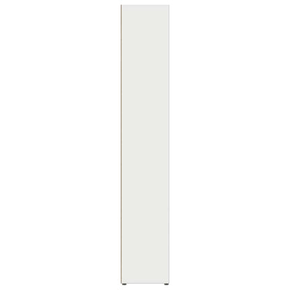 vidaXL CD Cabinets 2 pcs White 21x16x93.5 cm Engineered Wood