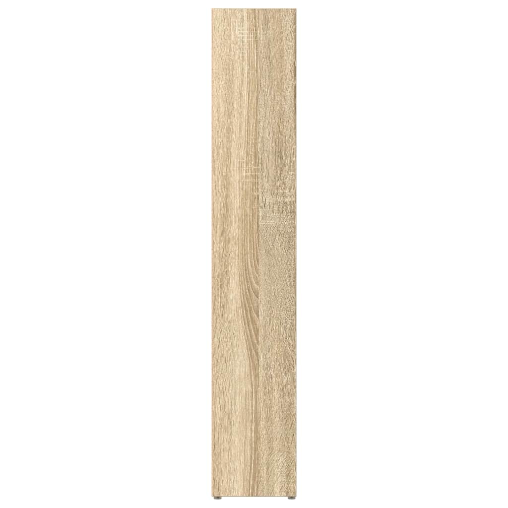 vidaXL CD Cabinets 2 pcs Sonoma Oak 21x16x93.5 cm Engineered Wood