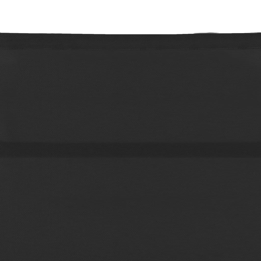 vidaXL Sun Lounger | Black and silver | Textilene and aluminium | Standard